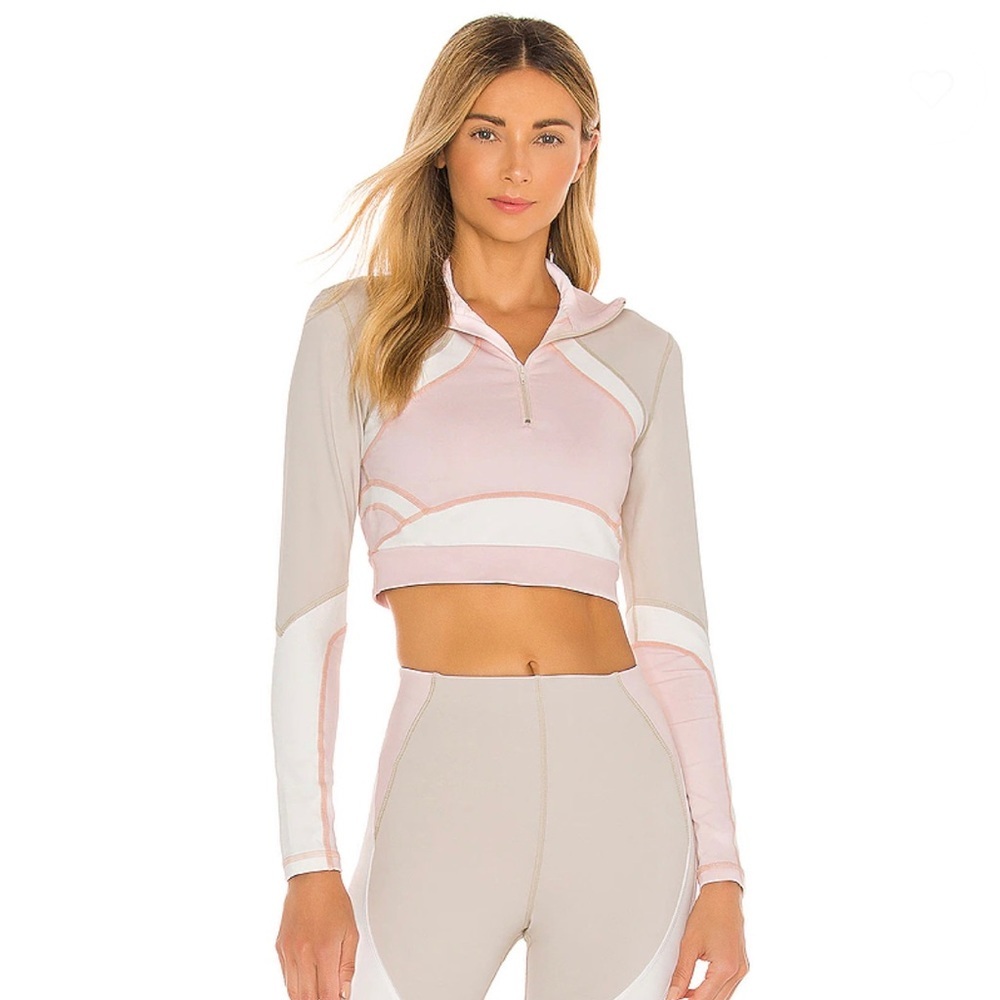 REVOLVE VIMMIA X CB Half Zip Pullover Top in Conch